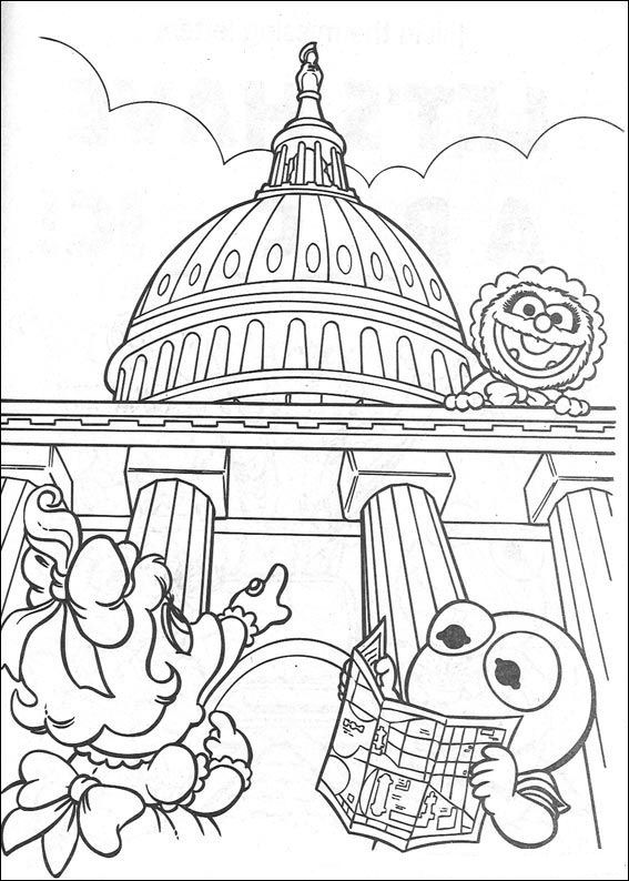 Plansa de colorat cu Bebelusi Muppet 39 33